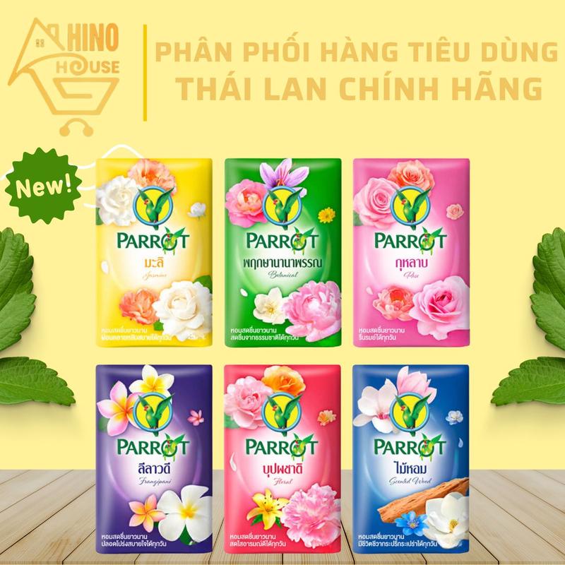  Xà Bông Soap Xà Phòng Con Vẹt Parrot 55g Thái Lan Chiết Xuất Từ Thiên Nhiên Lưu Hương Lâu - Hinohouse 