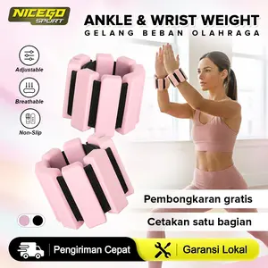 NICEGO SPORT Ankle Weight Bangles Adjustable Ankle Wrist Weight Bangles Gelang Olahraga