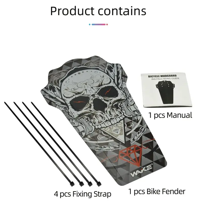 WAKE Spakbor Fender Sepeda Bike Mudguard MTB Road Lightweight Outdoor 7