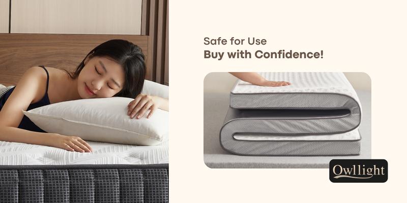 Product Introduction of OWLLIGHT Sky 20CM Queen Hybrid Mattress Latex Memory Foam Cooling Gel Washable Knitted Cushion Cover 15