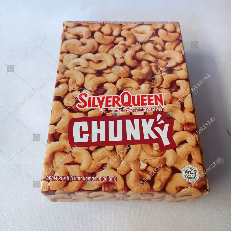 SILVERQUEEN CHUNKY BAR 1 BOX, COKLAT SILVERQUEEN CHUNKY BAR MINI 12 X 26gr, COKELAT SILVER QUEEN CHUNKY BAR 6