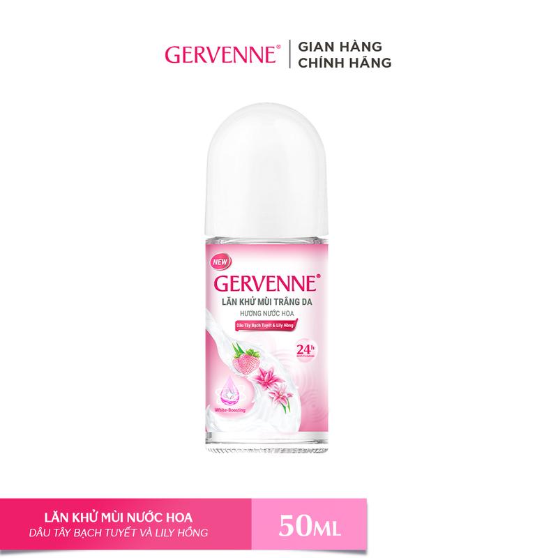 Lăn khử mùi nước hoa Gervenne Việt Quất và Lan Nam Phi Kiwi và Bạch Trà Dâu Tây Bạch Tuyết và Lily Hồng 50ml Chai