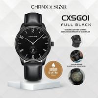 Gambar Jam Tangan Pria Kulit Fashion Anti Air Original Leather Chronox CXSG -  CHRNX x SGNR - Full Black, Tanpa Grafir dari Chronox.id Kota Administrasi Jakarta Pusat 3 Tokopedia