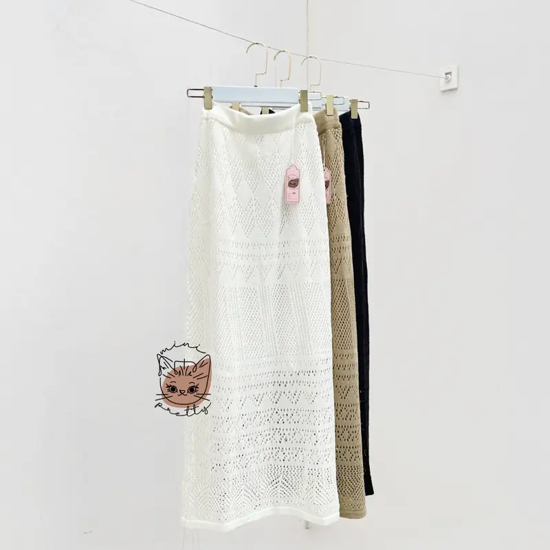 Minipretty Rok Rajut Jaring dengan furing/ Pantai / Beach Skirt Bohemian Style 0