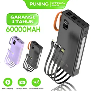 PUNING PowerBank 60000mAh 4 USB Fast Charging W66