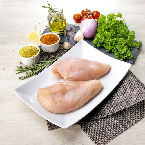 Fresh Boneless Skinless Chicken Breast (300g) {Halal}