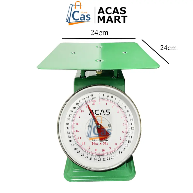 AM RH-QE Timbangan Analog 10kg 20kg 30kg Timbangan Duduk Meja Manual Jarum  Hijau Datar Rata Mangkok 10 kg 20 kg 30 kg Buah Sayur Daging Kitchen Scale 2