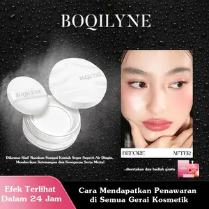 BOQILYNE Bedak Water-Based: Ringan, Dingin, Nyaman!  Kontrol minyak berlebih & kunci kelembaban alami kulit. Hasil matte sempurna tahan seharian penuh. Kulit terasa segar dan percaya diri tanpa batas.