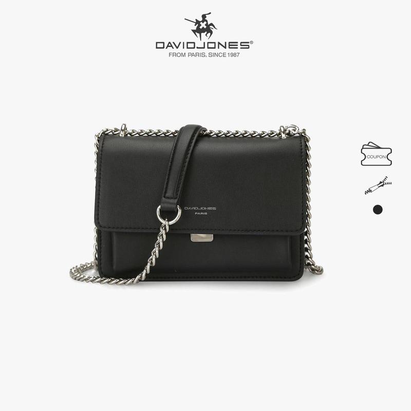  Túi Đeo Vai Nữ Da PU David Jones Paris Túi Xách Nữ Cỡ Nhỏ Có Dây Xích Lò Xo Thích Hợp Cho Mùa Xuân Và Mùa Hè Thương Hiệu Nữ Phong Cách Messenger CM3710 