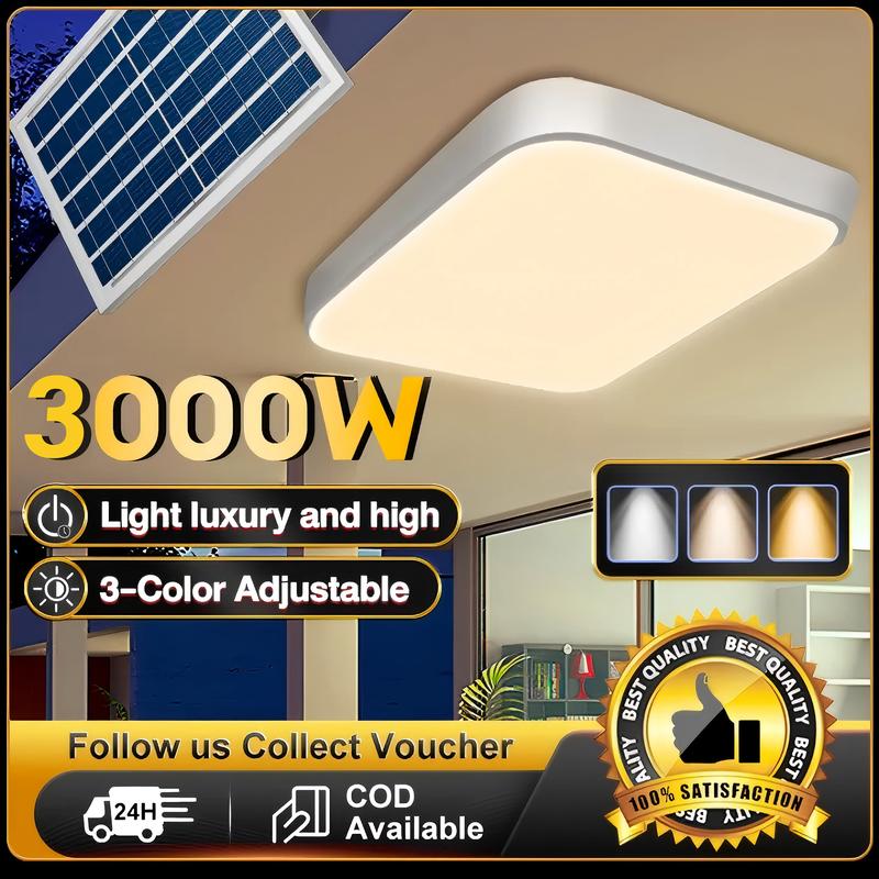 【BUY 1 TAKE 1】Solar Light Indoor 3000W LED Solar Light Ceiling - TikTok ...