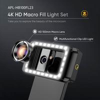 Gambar APEXEL Lensa Kamera HP 2 in 1 Macro Lens with LED Fill Light - APL-HB100FL23 dari Apexel Indonesia Kota Administrasi Jakarta Barat 4 Tokopedia