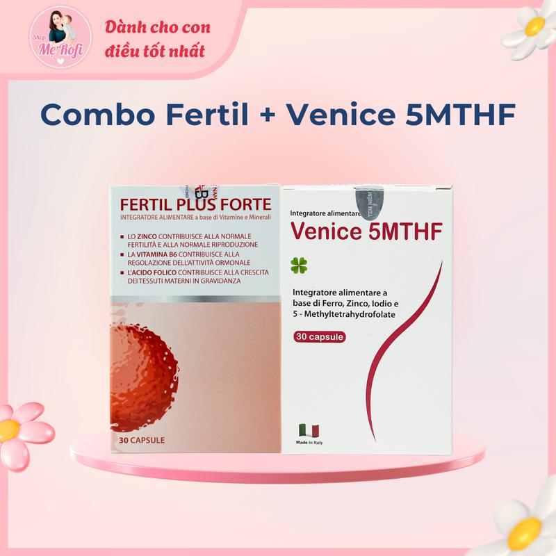  Combo lưu sảy Fertil+ 5MTHF + Progensis hỗ trợ sức khỏe - Mẹ Rofi 