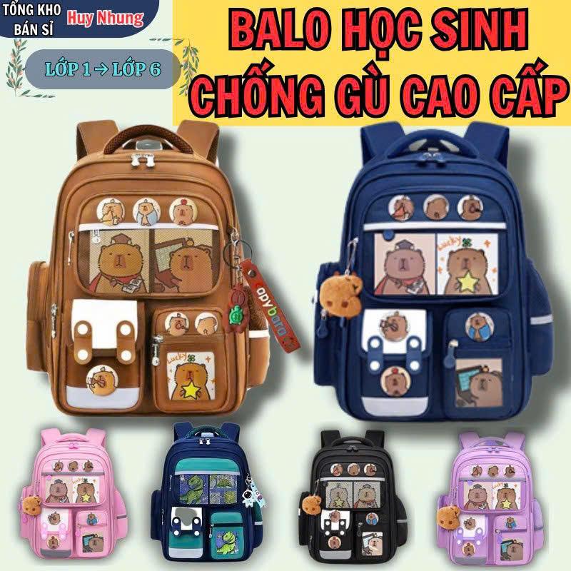 Balo Tiểu Học Kuromi Cặp Sách Cho Bé Từ Lớp 1 Đến Lớp 6 - Ba lô Chống Gù Hoạ Tiế