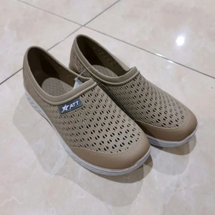 Sepatu ATT MFS 160, sepatu Karet Wanita, sepatu jaring, putih kombinasi 2