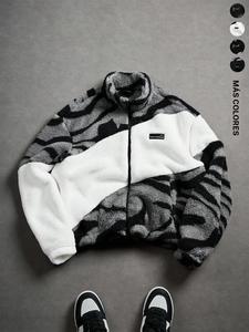 Chamarra casual unisex con bloques de color, estilo Y2K otoño invierno con cierre de cremallera talla S, sudadera con capucha de estilo urbano, diseño de patrón de corte holgado, estilo alternativo con temática de amigos