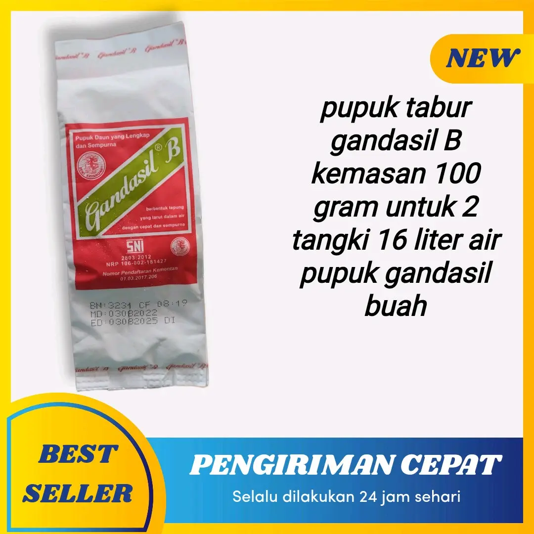 pupuk gandasil B dan gandasil D kemasan 100 gram