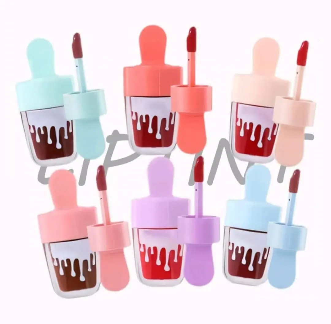 Lip Tint Bentuk Ice Cream Lipstick Lip Glaze Waterproof Tahan Lama 1079 Liquid