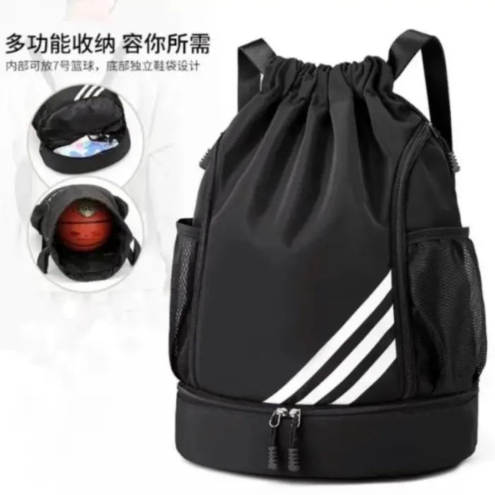 Tas Serut Olahraga & Outdoor Multi Fungsi  Tas Fitnes Serba Guna Tas Sepatu futsal tas basket Mewah olahraga sporty unisex backpack traveling Trendy & Waterproof