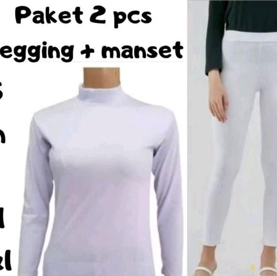 PAKET 2 PCS STELAN MANSET LENGAN PANJANG KRAH TINGGI KAOS MANSET KT 2