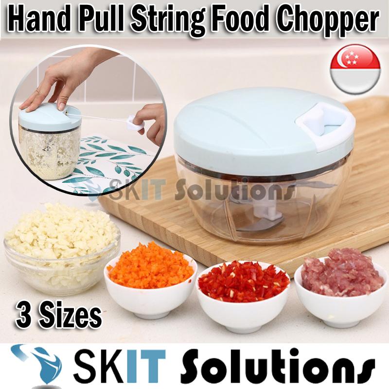 Hand String Blender 【SKIT SG】Manual Hand Pull String Food Speedy Chopper for Meat Garlic ...