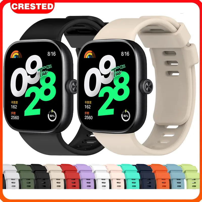 Tali Jam Tangan Strap for Xiaomi  Redmi Watch 4 Strap Smartwatch Xiaomi Smart Band 8 Pro Strap Silicone Rubber Band Wristband Accessories Replacement Belt Bracelet Xiaomi Band 8 Pro