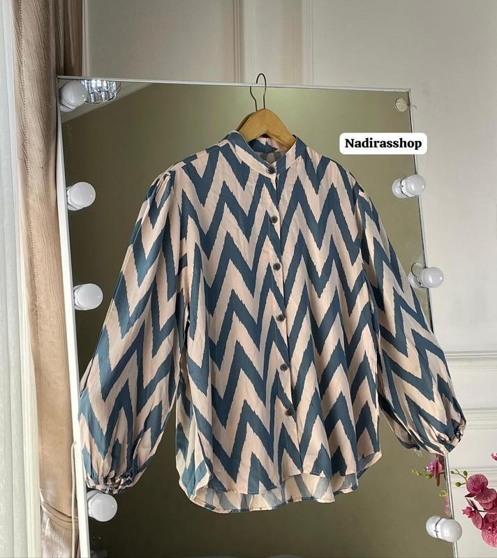 Kirani Kemeja Salur Rayon Premium/Atasan Wanita Salur Terbaru 2024 1