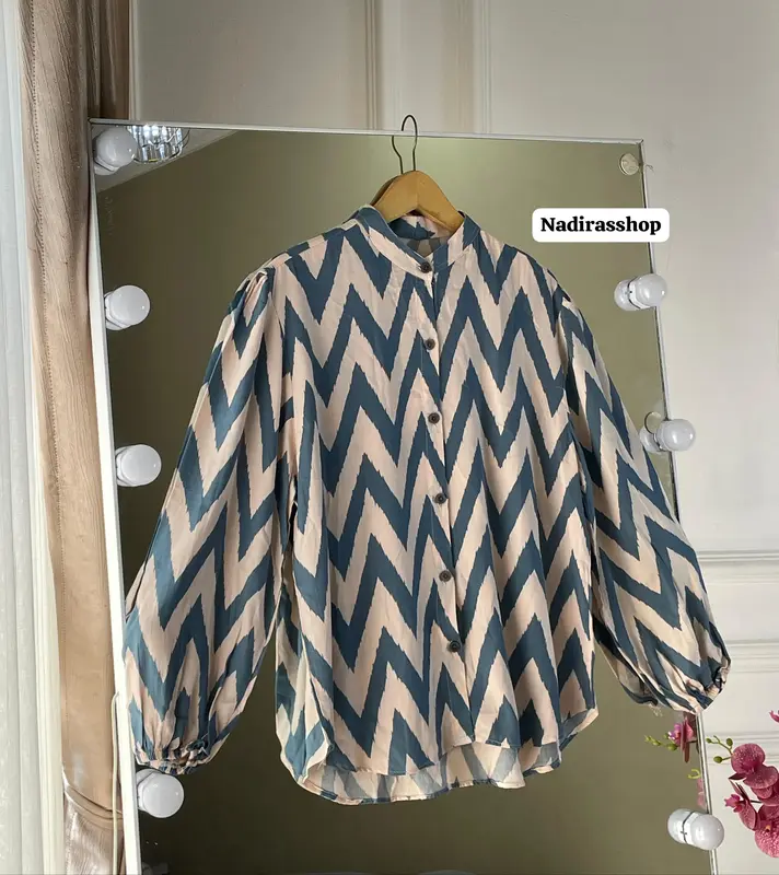Kirani Kemeja Salur Rayon Premium/Atasan Wanita Salur Terbaru 2025 0