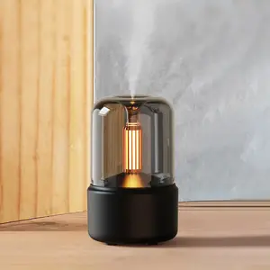 Air Humidifier Mini Ultrasonic Diffuser Candlelight 120ml