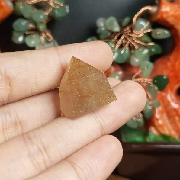 Natural Rutile Quartz Cute Small Point Tower (8) Batu Asli Alam