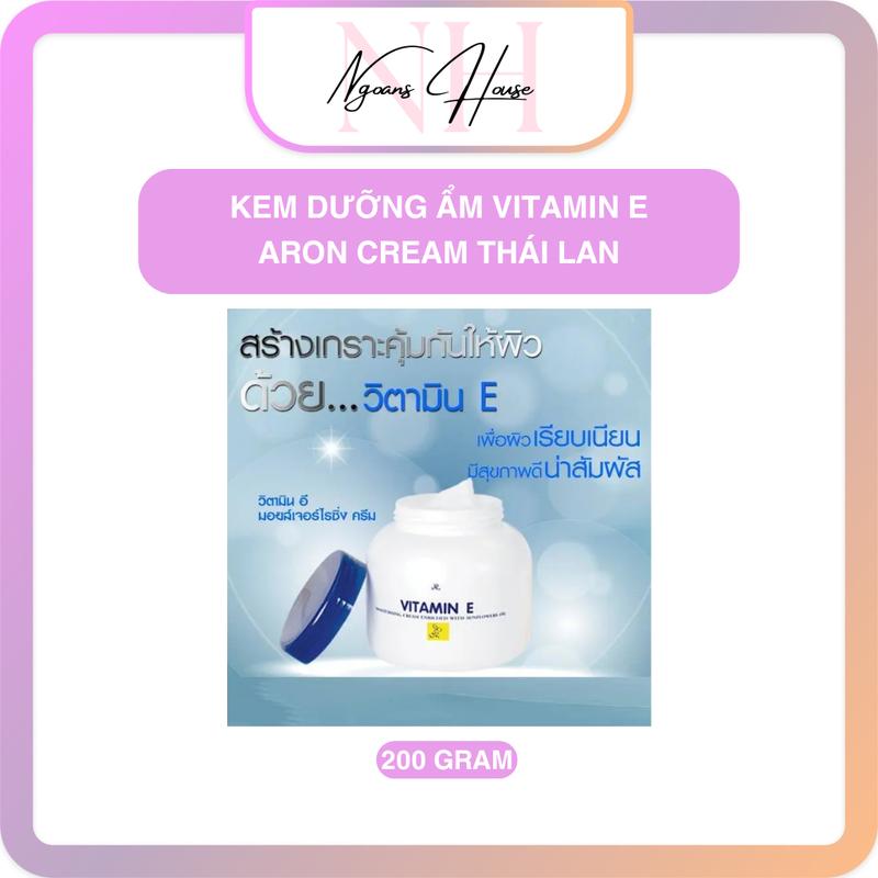 Kem Dưỡng Ẩm Vitamin E Aron Cream Thái Lan 200g