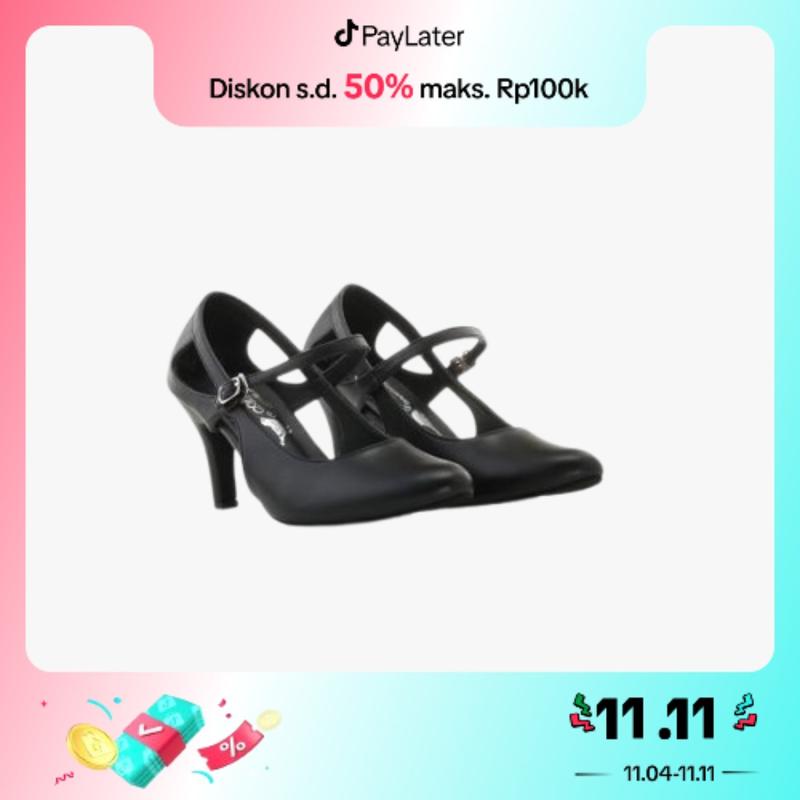 Adorableprojects - Decimal Heels Black  - Sepatu Kerja Wanita 0