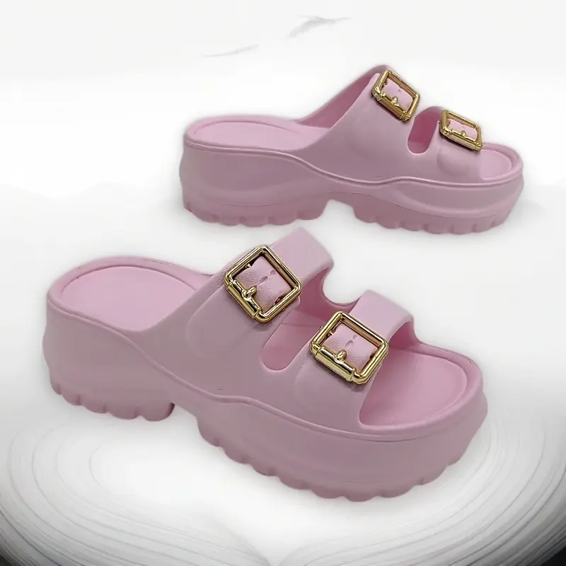 Scenerys Sandal anak perempuan dengan hak baji yang lembut, sandal EVA ukuran 30-35 6