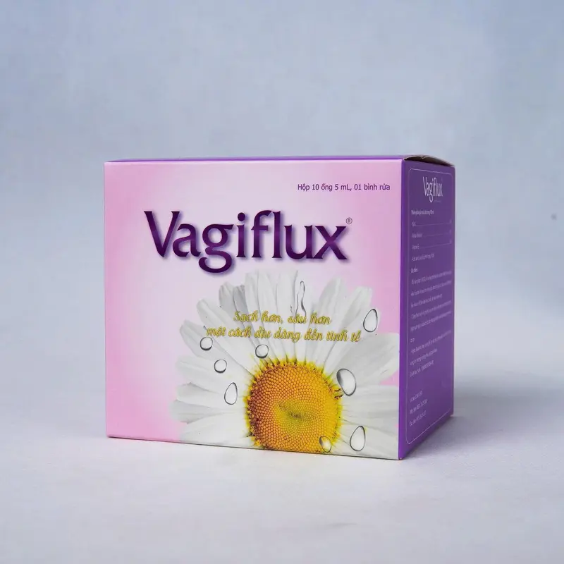Combo 20 Ống muối vệ sinh phụ nữ VAGIFLUX + bình rửa 6