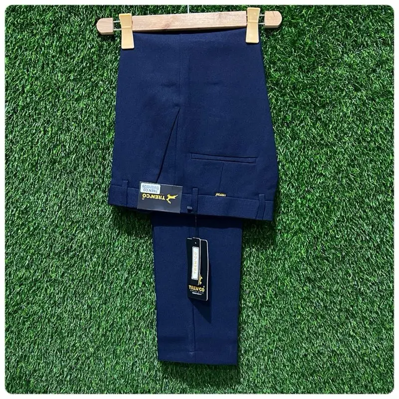 TRENMAN Celana Kantor Formal Kerja Bahan Dasar Pria Slimfit HITAM 27-38 Hitam 5