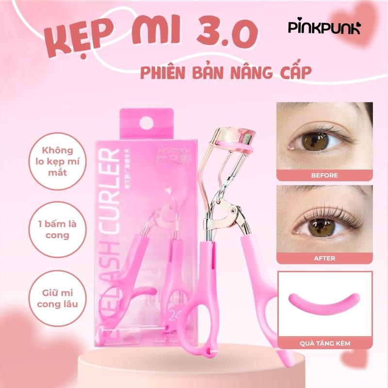   COD  NEW Dụng cụ bấm mi PinkPunk dễ thao tác dành cho người mới học makeup dụng cụ bấm mi trang điểm mắt Cosmetic kẹp mi Mỹ Phẩm 