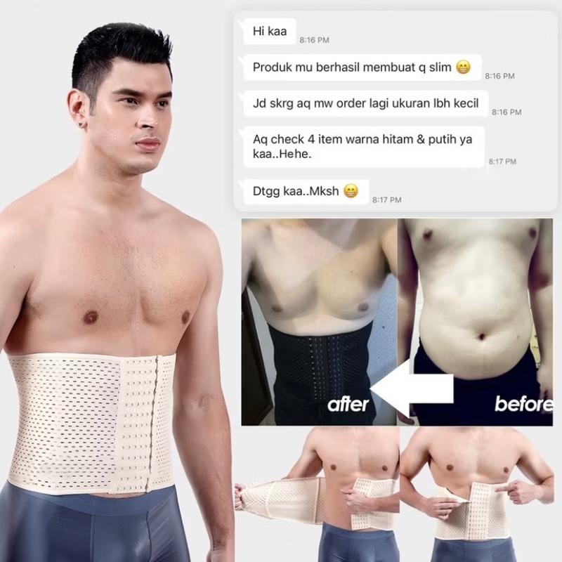 Promo Slimfit Korset Pria Pelangsing Perut Buncit 6