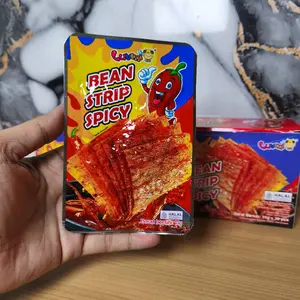 MAKANAN BEAN STRIP SPICY ISI 30 PCS