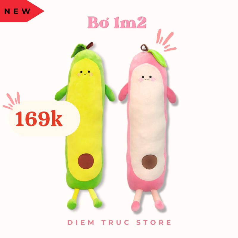  Gấu bông Trái Bơ 1m2 mềm mịn voi toy- DIỄM TRÚC STORE 