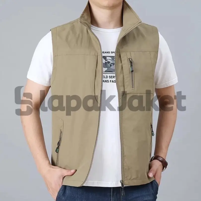 LapakJaket/Rompi pria casual/Rompi outdoor/Rompi Hiking/Rompi Lapangan Tebal