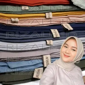 Hijab paris premium segi empat anti letoy AL MAHIRA Segiempat Polos