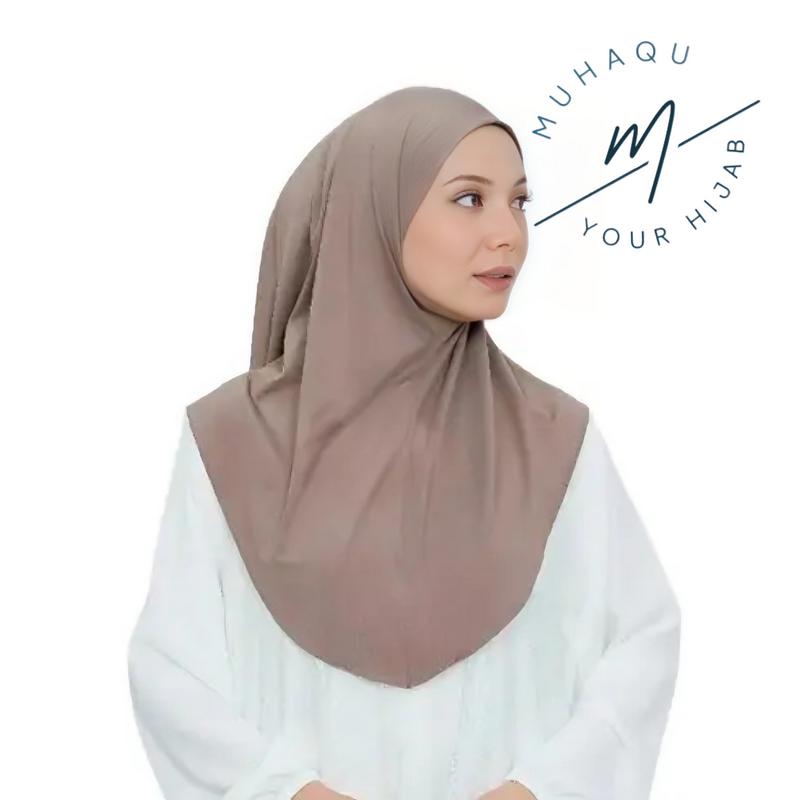 Jilbab Instan Pinguin Non Ped / Jilbab Zaida Non Pad / Jilbab Sport Instan Pinguin Non Ped Size S M L Kerudung Muslim Jersey 2