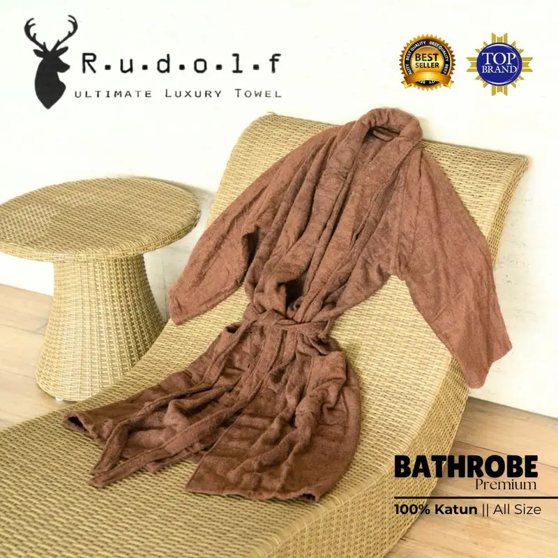 Handuk Kimono Wanita Rudolf Hotel Premium All Size -ABU | VARIAN Dress 2