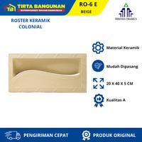 Gambar TRISENSA Roster Keramik RO 6E Colonial 20x40cm Beige KW A Ventilasi Minimalis untuk Sirkulasi Udara Baik dan Estetika Menarik - Tanpa Packing Kayu (Instan) dari Tirta Bangunan Kota Depok 3 Tokopedia