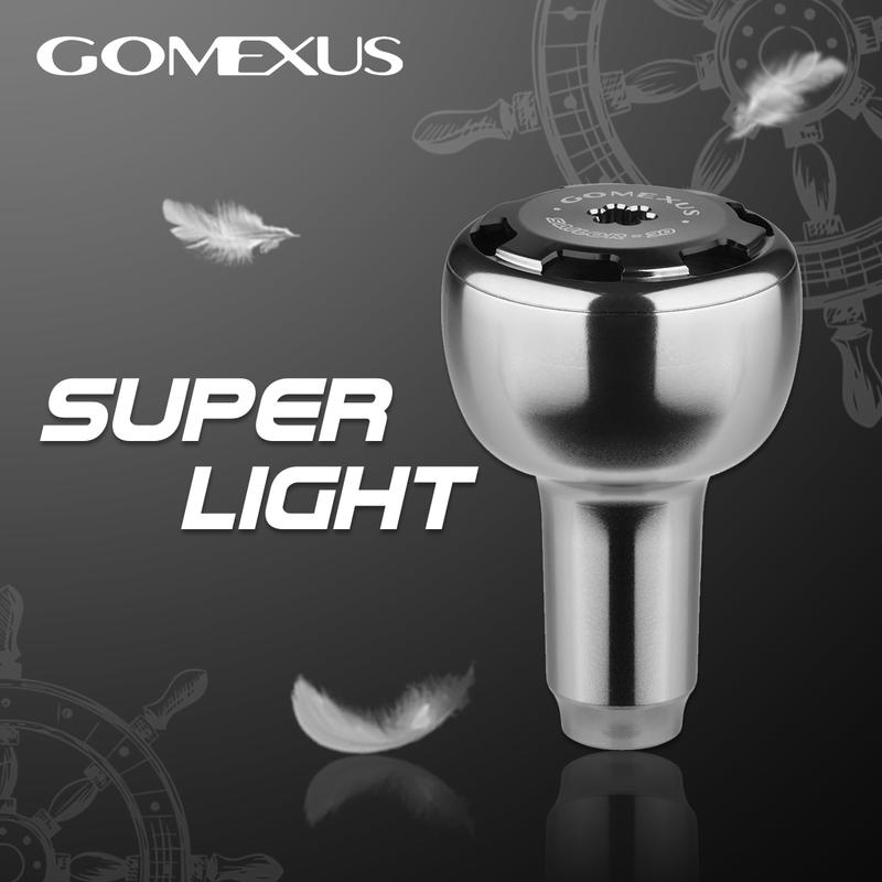  Núm tay cầm nhôm Gomexus cho Shimano Nasic Ultegra Daiwa Freams Caldia LT ryobi Mini power Cuộn câu Đứng và Cuộn câu Ngâm AS30 Thuyền trưởng 30 