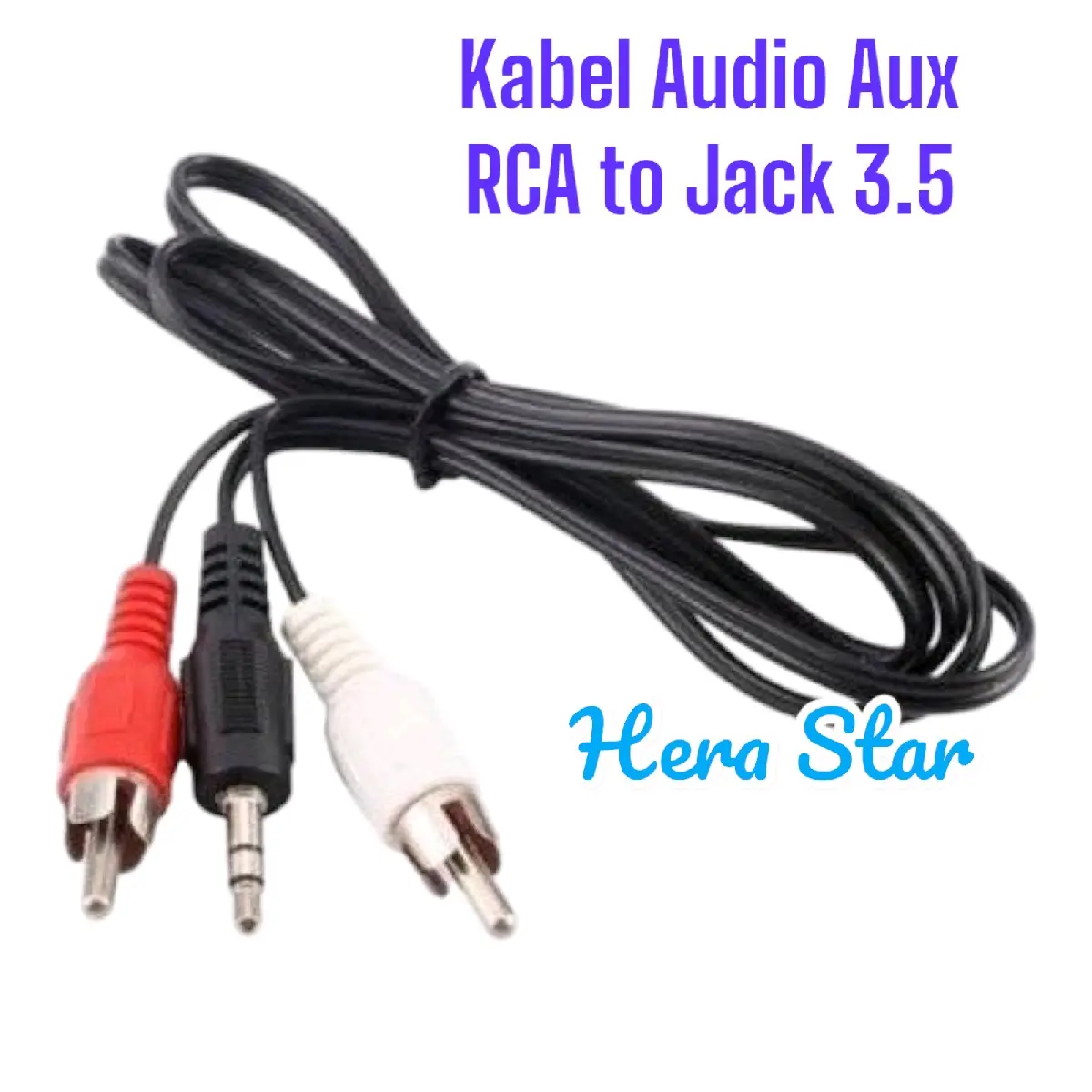 KABEL AUDIO AUX RCA TO JACK 3.5