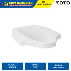 TOTO CE7 ESCUATING TOILET CLOSET KLOSET WC TOILET JONGKOK GRADE A Blue Green Pink Putih