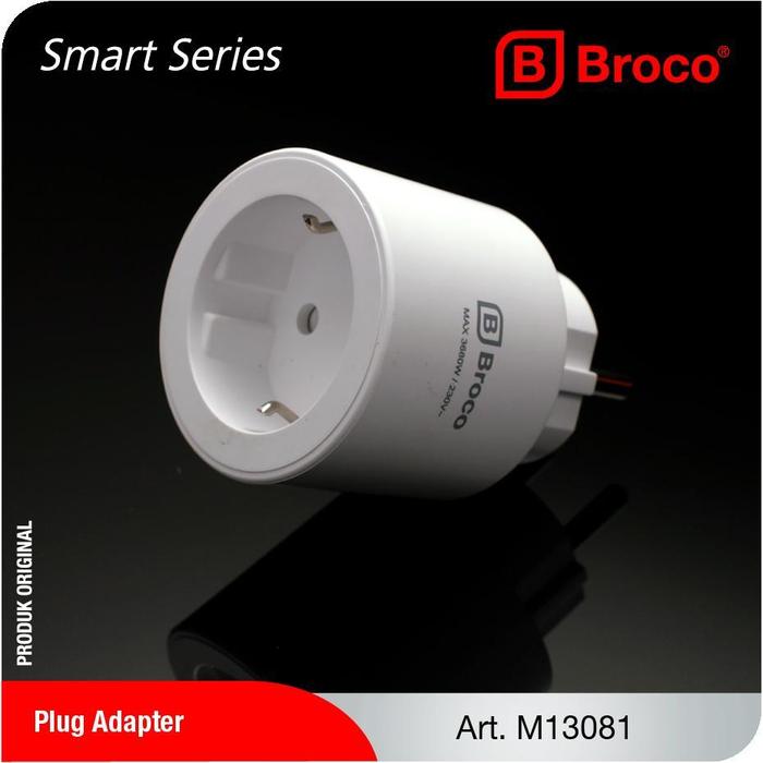 Gambar BROCO Smart Plug Single M13081‎ ‎ dari Broco Official Kota Administrasi Jakarta Barat Tokopedia