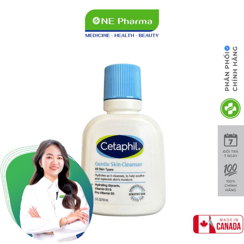 Sữa Rửa Mặt Dịu Nhẹ Không Xà Phòng Cetaphil Gentle Skin Cleanser 59ml