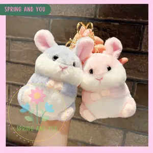 Spring And You - Gantungan Kunci Kartun Boneka Tikus Gemas Couple Fluffy