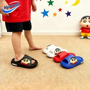 Sandal Ukuran 24-35 Anak Laki Laki Karakter Shinchan Sandal Selop Anak Cowok Karet Lentur